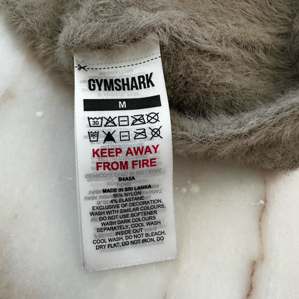 Gymshark Fuzzy Tan Halter Tank Top - Picture 8 of 12